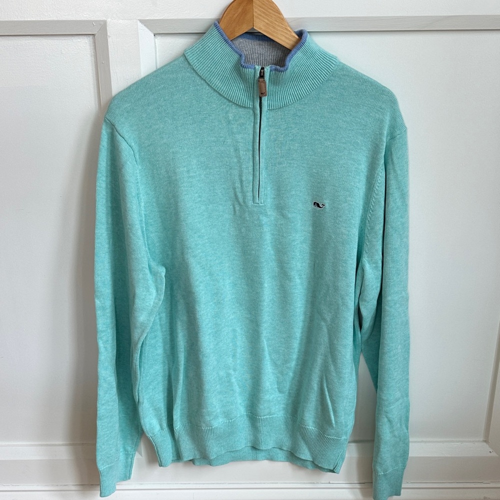 Vineyard Vines Men's Prouts Neck 1/4 Zip Sweater-NWT